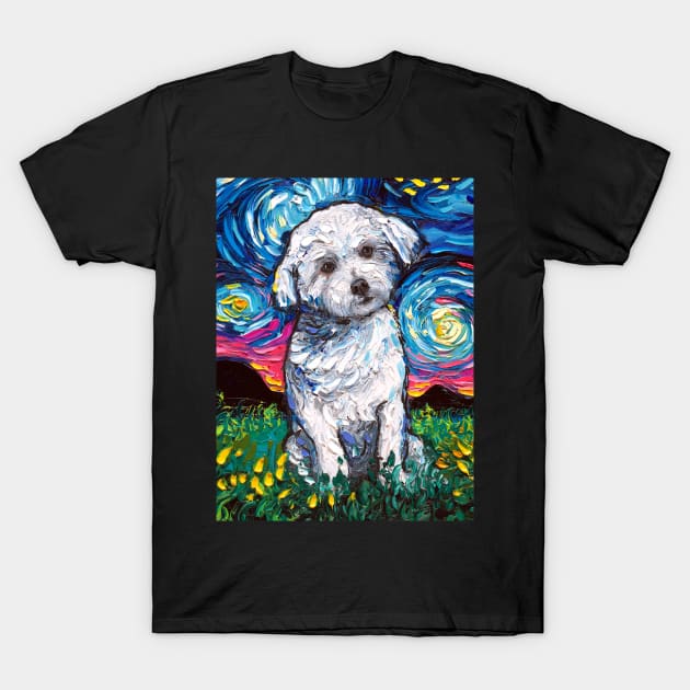 Maltese Night T-Shirt by sagittariusgallery